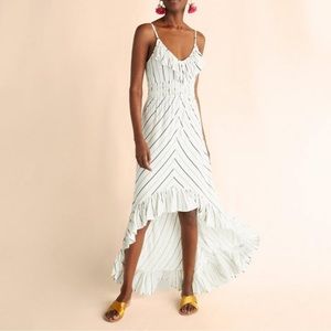 Express high-low stripe cutout spaghetti strap dress size XS